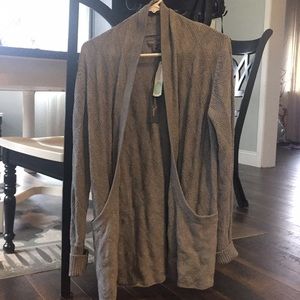 Gray cardigan